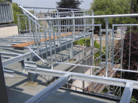 Dachterrasse mit Geländer verzinkt! Dachterrasse mit Geländer verzinkt!