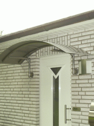 Vordcher: Hauseingang mit Vordach aus Edelstahl!